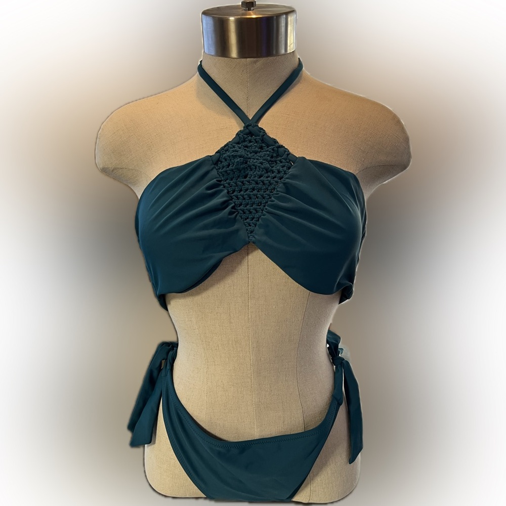 NWT Cape Juby Teal Bikini size XL